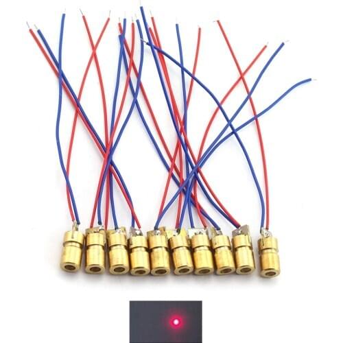 3V/5V 650nm 5mW adjustable laser spot diode module, copper head laser instrument accessories