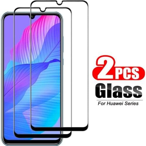 Glass for huawei y8p screen protector for huawei y6p p smart 2020 hone 10 lite light soft tempered protective glass 2Pcs