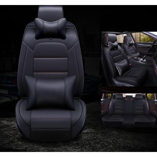 Kalaisike leather universal auto seat covers for Toyota all models Venza Crown Camry Corolla RAV4 YARiS Levin verso VIOS