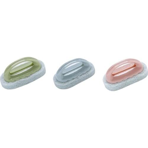 Bathroom with Handle, Bathtub Brush, Thick Sponge Brush, Pot Brush, Kitchen Bathroom Tile Cleaning