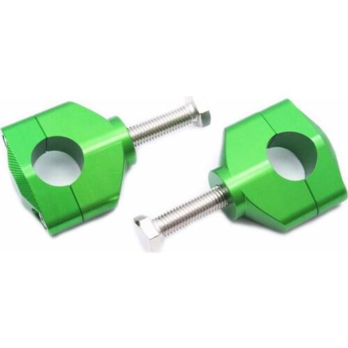 Green Handlebar Risers 28MM Fat Handle Bar Mounts Clamp For Honda CR125/250 2000-2007 CRF250 R/X 2004-2016/450 R/X 2002-2016
