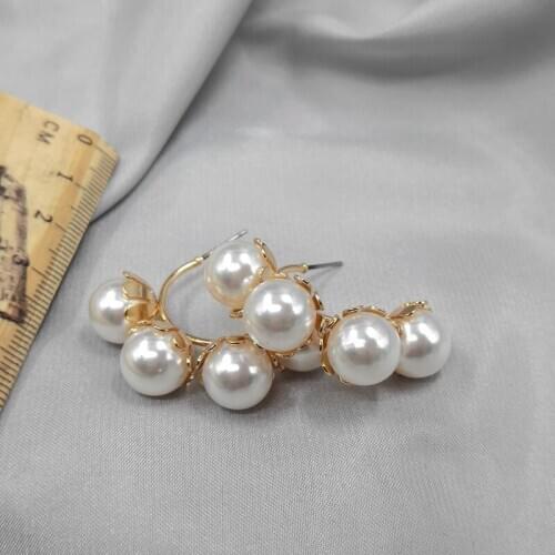 Jewelry earring personality joker style restoring ancient ways flowers pearl earrings earrings female D69