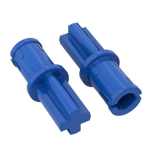 10 PCS Bricks Parts DIY 43093 Half Cross Shaft 1X2 Friction Pin Parts Compatible Logo Educational High-Tech Parts Toys