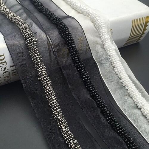 3 Yards / Bag Handmade Beaded Lace Bar Code, Gauze Beaded Bar Code, Clothing Shoes, Hats, Diy Accessories