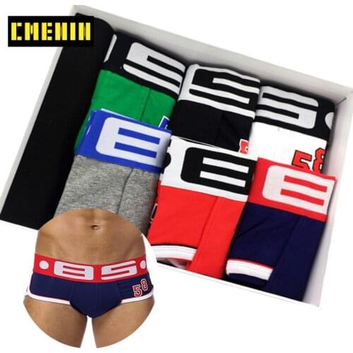 6Pcs/lot 2020 New Sexy Underwear Men Jockstrap Comfortable Cotton Gay Mans underwear Bikini Men Briefs Mens Panties Srting Man