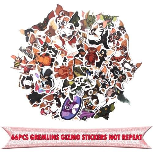 66pcs Animals cute funny cartoon DIY scrapbooking album Luggage Laptop Motorcycle notebook decal Waterproof Sticker E0051