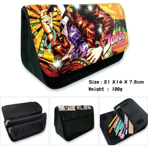 Anime Jojo Bizarre Adventure / Killer Queen Pencil Case Student Stationery Box School Supplies Pen Bag Cosmetic Bags