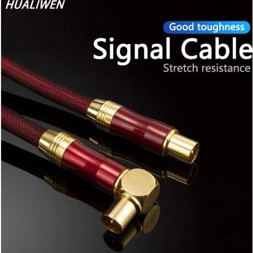 Digital TV 90 Degree Signal Coaxial Satellite Antenna Video Cable Interconnection Line For High-definition TV Line Audio Line