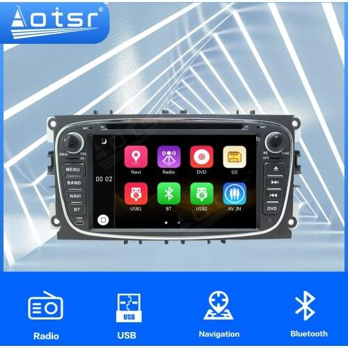 Wince Head Unit For Ford FOCUS/MONDEO Windows CE MTK GPS Car Multimedia Player One Din Stereo Audio GPS Navigtion Radio Tuner