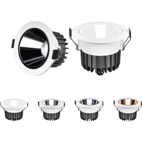 Honeycomb Nest Lens Anti-Glare LED Recessed Downlight 7W 10W 12W15W 25W 35W Angle Adjust Ceiling Spot Lights Kitchen Living Room