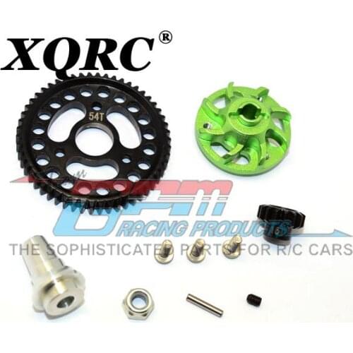 Used for RC car traxxas slash 4x4 model 68086-21 aluminum alloy main tooth seat and steel gear 54t main tooth