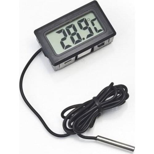 Mini Convenient Digital LCD Thermometer Sensor Hygrometer Gauge Refrigerator Aquarium Digital LCD Indoor Convenient Temperature