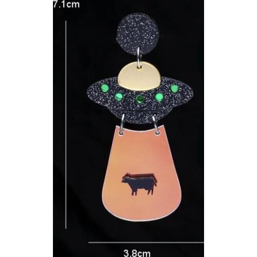 Fashion Acrylic UFO earrings Women earrings Party Accessory
