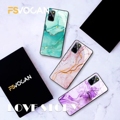 Fashionable Marble Phone Case For Samsung Galaxy S20 FE Plus A71 70 A51 50 S10 Note 20 10 Ultra S21 Granite Stone Silicone Cover