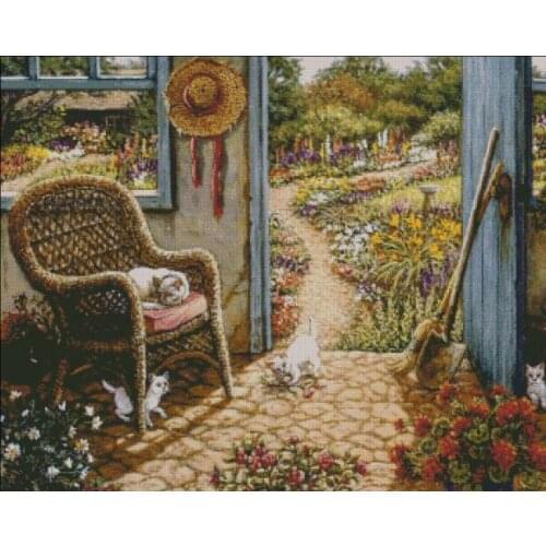 Exquisite Flower Room 3 Top Quality Embroidery Needlework 14CT Unprinted Cross Stitch Kits DIY Art Handmade Home Decor