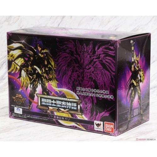 Original Bandai Anime Model Metal Saint Seiya Cloth Myth Soul of Gold Evil God Loki EX Metal Action Figure Colletion Model Toys