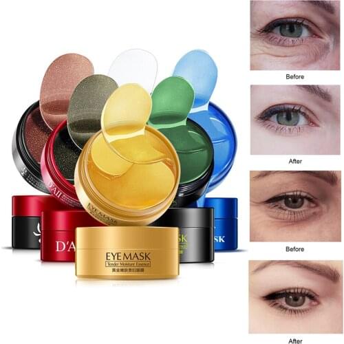 300pcs Hyaluronic Acid Repair Eye Patches Remove Dark Circles Moisturizing Eye Mask Crystal Collagen Gel Mask Eye Skin Care