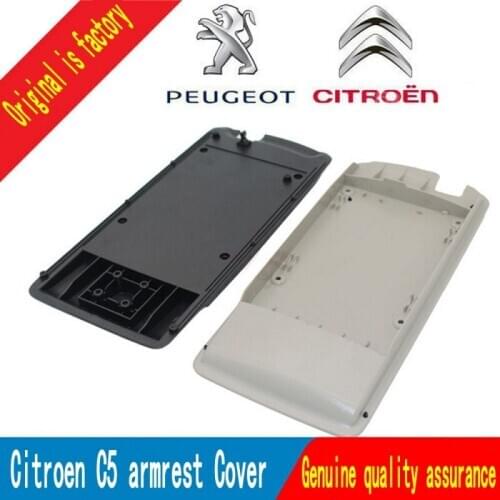 Top quality central leather armrest cover for Citroen C5 2011~2015 good quality Citroen C 5 armrest box cover assembly
