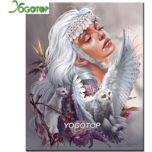 Full square diy Diamond Painting,owl beauty painting,Cross Stitch,5d Diamond,3d Mosaic,beaded embroidery,decoration YY2592