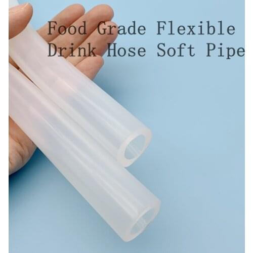 Transparent Multi Size Silicone Tubing Various Uses Food Grade Flexible Drink Hose Soft Pipe Nontoxic Environmental Clear