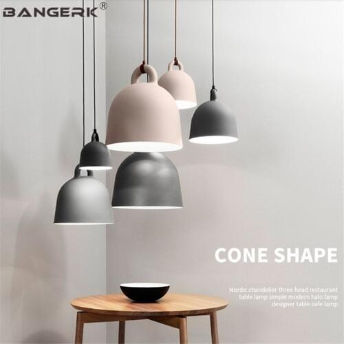 BANGERK Nordic Design Modern LED Pendant Light Fixtures Loft Lamp Resin Hanging Lamps Home Decor Indoor Lighting Droplight