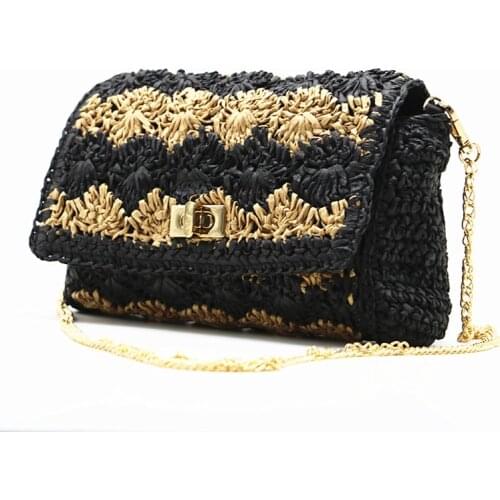 Fan-faced straw woven bag casual fashion woven one-shoulder messenger bag 2021 summer vacation style female straw bag