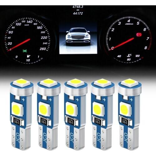 5pcs T5 W3W Dashboard LED Bulb Car Instrument Lights for lada niva kalina priora granta largus vaz samara 2110 GAZ Gazelle