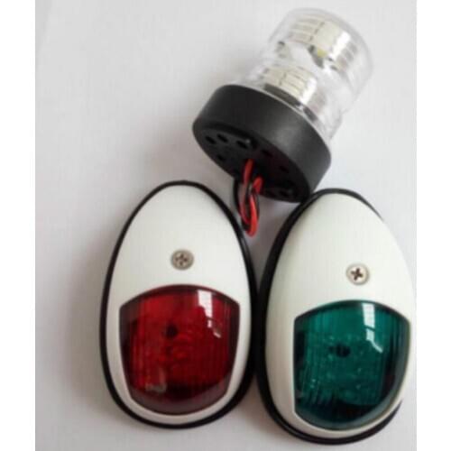 Marine Boat Yacht 12V LED Bow Navigation Light One Pair And 360 Degree Light
