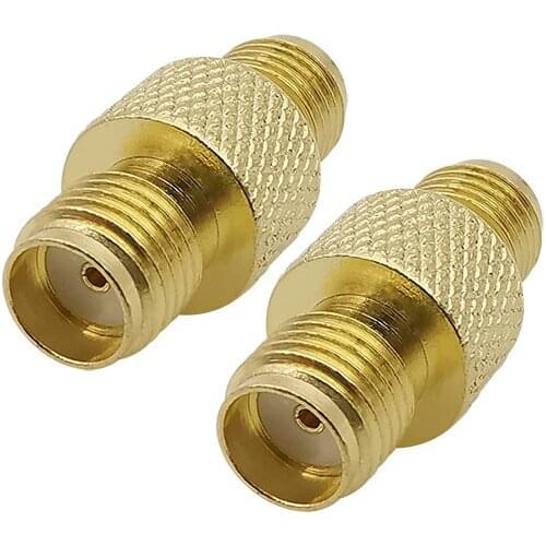 2Pcs/lot SMA Female to SMA Female High frequency Adapter RF Coaxial Connector Coupler