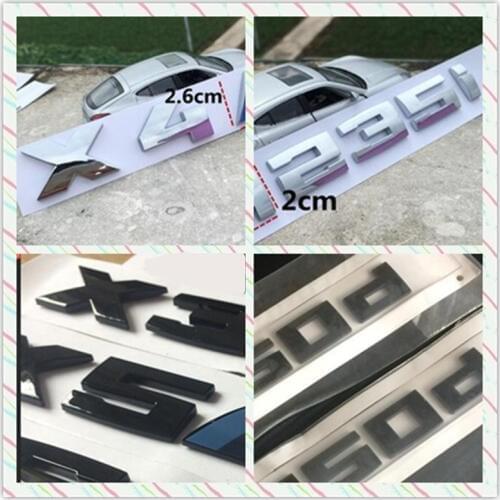 30pc Car Styling Silver Black M M1 M2 M3 4 5 6 X1M X2M X3M X4M X5M X6M M530D M540D M550D M135I M335I Rear Badge Emblem Sticker