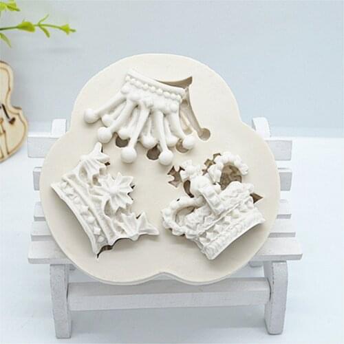 3D Princess Crown Silicone Mold Fondant Cake Mold For Baking Chocolate Dessert Baking Cakes Decorated Cookies Tools M1141