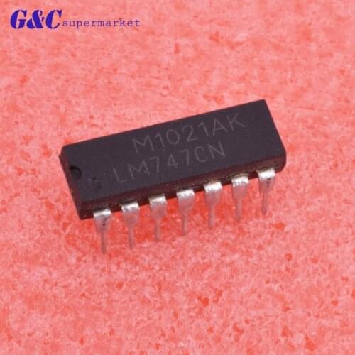 5/10PCS LM747CN Encapsulation:DIP-14 diy electronics