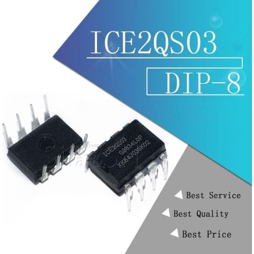 2pcs/lot 2QS03 ICE2QS03 DIP8