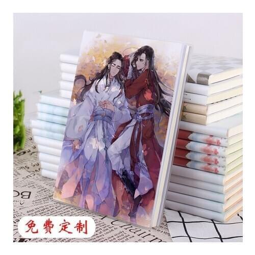 Anime Tian Guan Ci Fu Xie Lian Hua Cheng Men Women Student Notebook Eye Protection Diary Notepad Memorandum Book Xmas Gifts