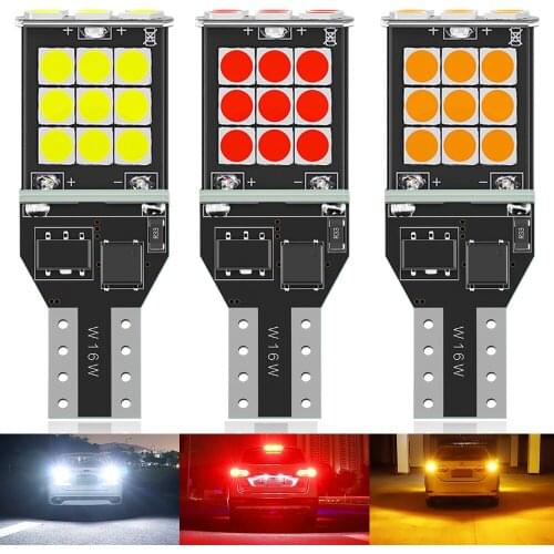 2pcs Car LED Reverse Light Canbus Lamp W16W T15 White 12v for Mazda 3 2 Axela 6 Gg Gh 8 CX-5 Cx5 Atenza 323 MX5 CX3 RX8 Cx7 Cx9