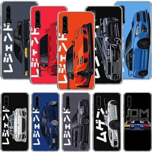 JDM Tokyo Drift Sports Car Phone Case For Huawei P30 P40 P20 P10 Mate 20 10 30 Lite Pro P Smart Z Plus Printing Cover Coque Shel