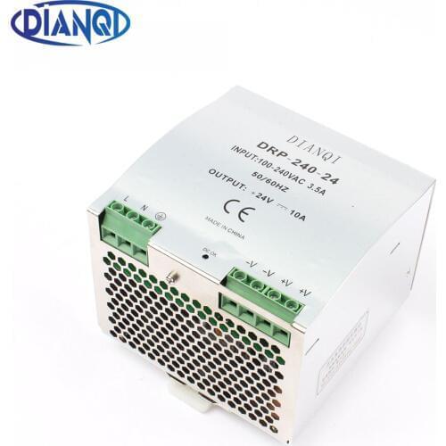 DIANQI Din rail power supply 240w 24V power suply 24v 240w ac dc converter dr-240-24 good quality