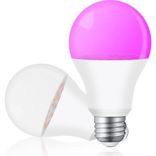 E27 Plant Grow Light Bulb 9W 12LEDs Plant Growing Light Full Spectrum Plants Light