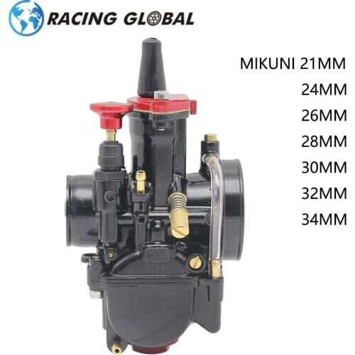 AlCON-Racing Super Class Mikuni PWK 21 24 26 28 30 32 34mm Carburetor Fit All Motorbike ATV Universal Carburador