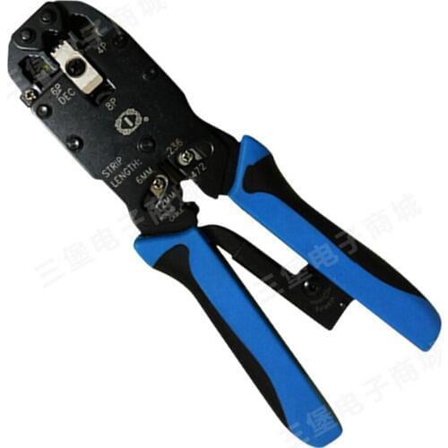 KELUSHI High Precision Taiwan Sanbao HT-2008AR Ethernet Cable Plier Top Professional RJ45 Tongers Network pliers