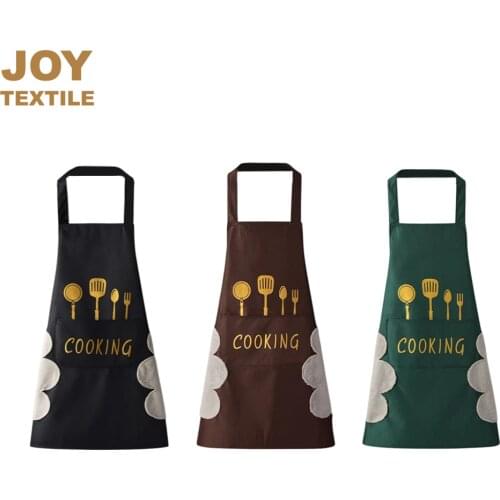 Hand-wiping Waterproof Apron, Kitchen Oil-Proof Protective Cooking Apron with Large Pocket for Men, Women Kitchen Accessories