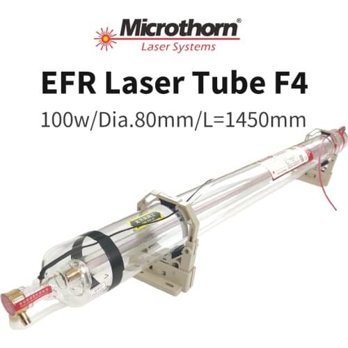 EFR F-type 100W Co2 Laser Tube F4 1450*80mm for Laser Engraving Machine