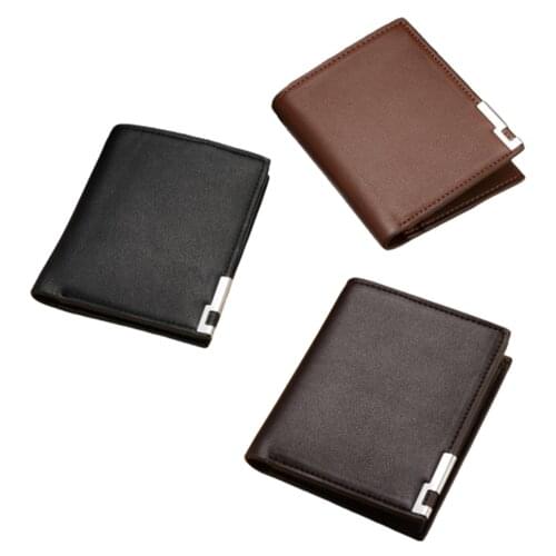 Fashion Men Wallets Luxury Short Wallet Mens Multi-card Ultra-thin Wallet Trend No Zipper Coin Purse Valentines Day Gift