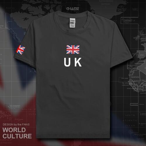 UK United Kingdom of Great Britain men t shirts 2017 jersey British nation team flag cotton t-shirt meeting clothing tee country