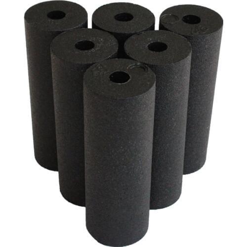 1pcs EPP Hollow Yoga Column Foam Roller Blocks Massage Yoga Ball Gym Pilates Yoga Exercise Fitness Equipment Black