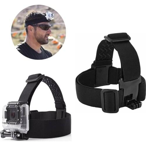 For Go Pro Anti-slide Mount Belt Adjustable Elastic Head Strap Band Session For Gopro Hero 4/3 Outdoor Sport Camera Accessories