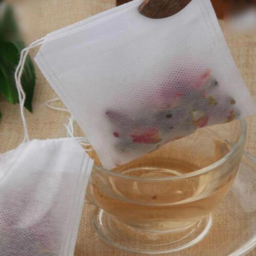 100Pcs/lot Empty Tea Bags With Strings Disposable Scented Flower Tea Bags Heal Seal Filter Paper for Herb Loose Tea S3