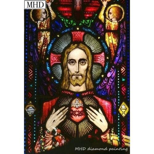Religious icon 5D DIY diamond painting mural full square drill Cross stitch 3D diamond embroidered living room decoration kit