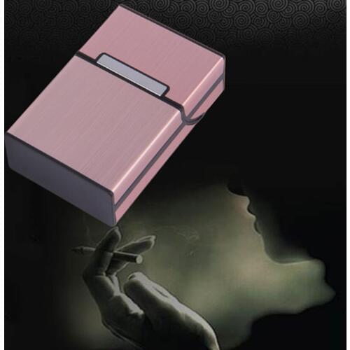 Light Aluminum Cigar Cigarette Case Tobacco Holder Pocket Box Storage Container