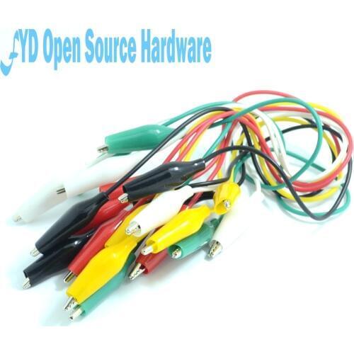 10pcs Alligator Clips Electrical DIY Test Leads Alligator Double-ended Crocodile Clips Roach Clip Test Jumper Wire